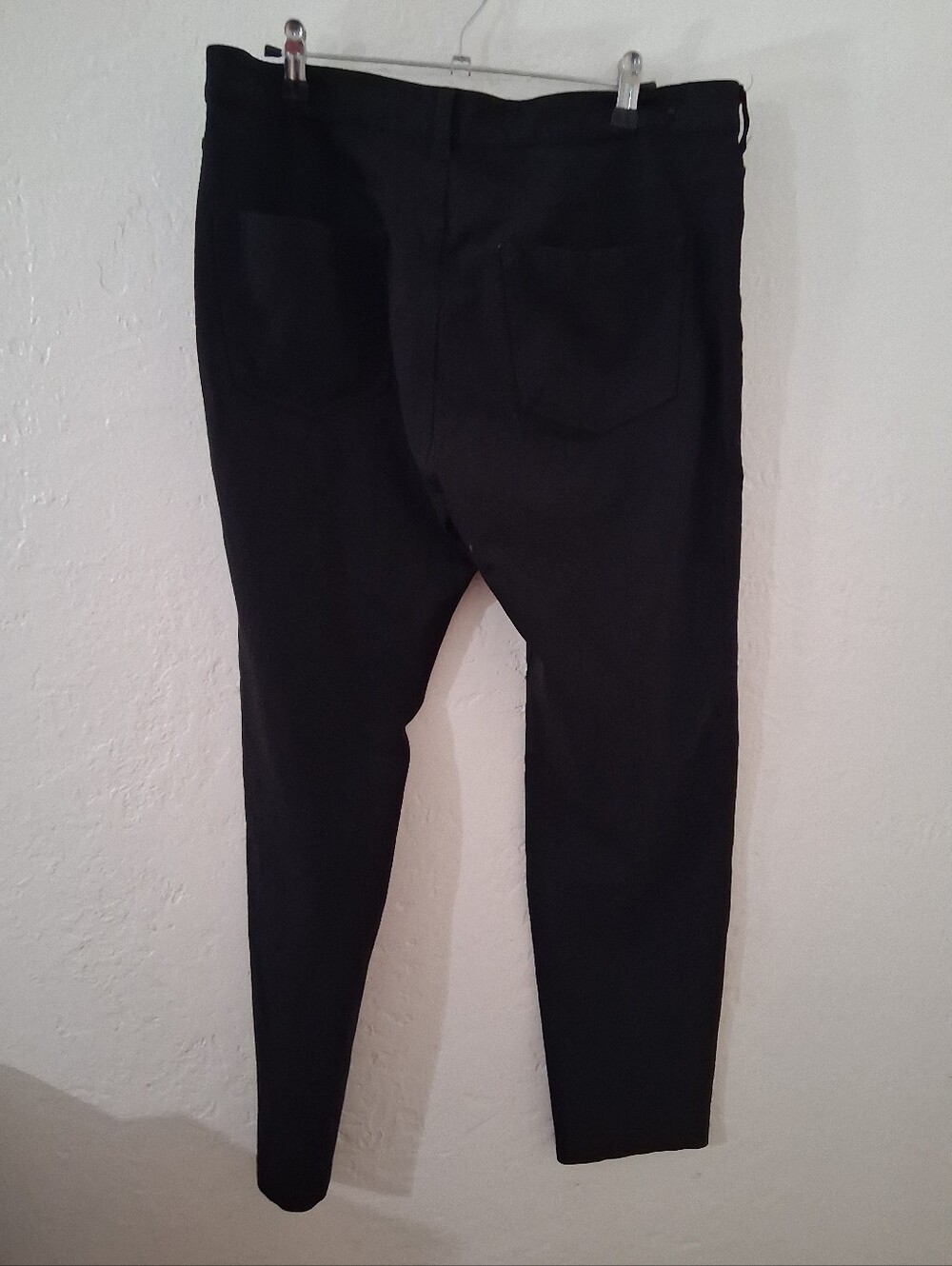 Womens Black Stretch Casual Pants